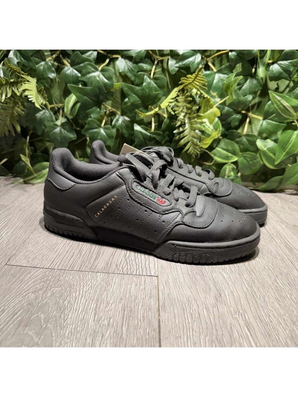 adidas Yeezy Powerphase Calabasas Core Black Size Men 6.5 Women 8-8.5